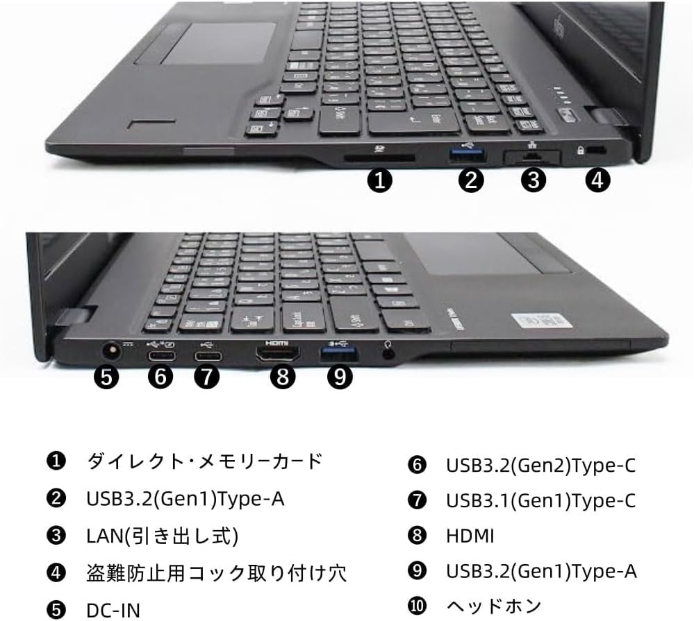 Amazon.co.jp: 【整備済み品】ノートパソコン 富 士通 LIFEBOOK U9310